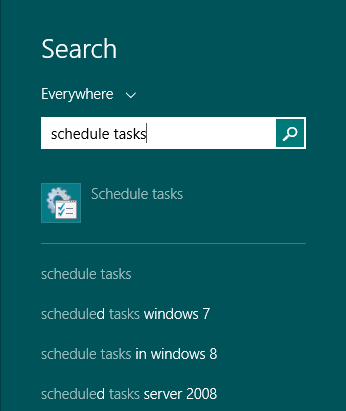 Schedule Tasks